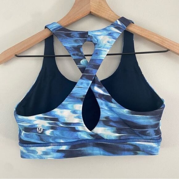 Lululemon Time to Sweat Sports Bra in Tidal Multi Blue 6 - Picture 4 of 8